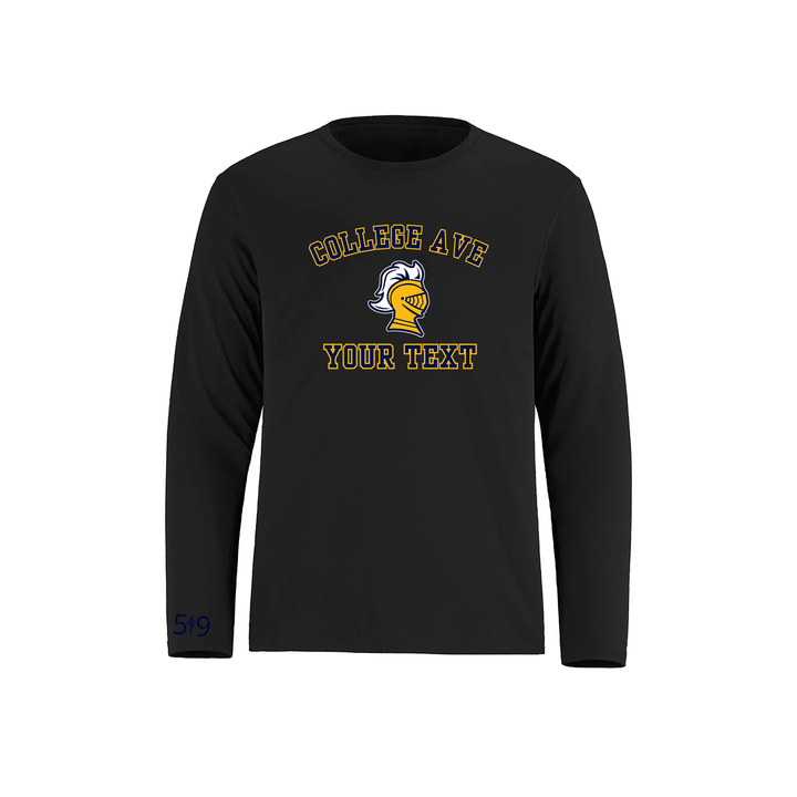 COLLEGE AVE CUSTOMIZABLE ATHLETIC LONG SLEEVE (UNISEX)