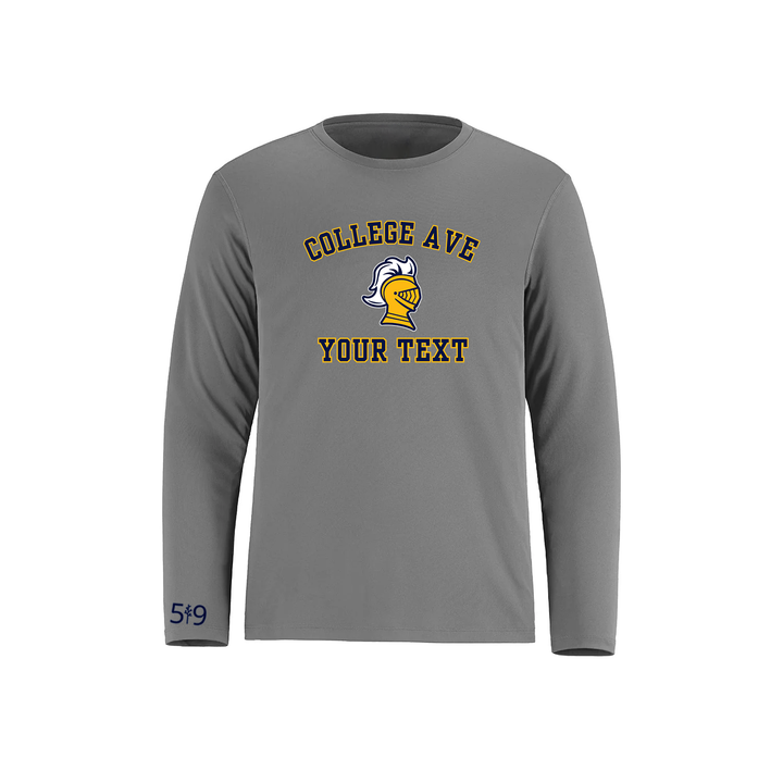 COLLEGE AVE CUSTOMIZABLE ATHLETIC LONG SLEEVE (UNISEX)