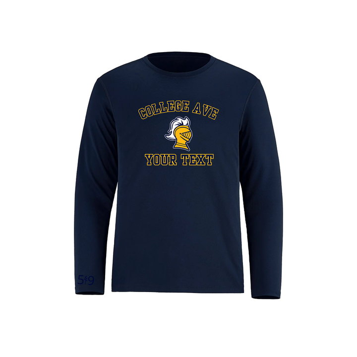 COLLEGE AVE CUSTOMIZABLE ATHLETIC LONG SLEEVE (UNISEX)
