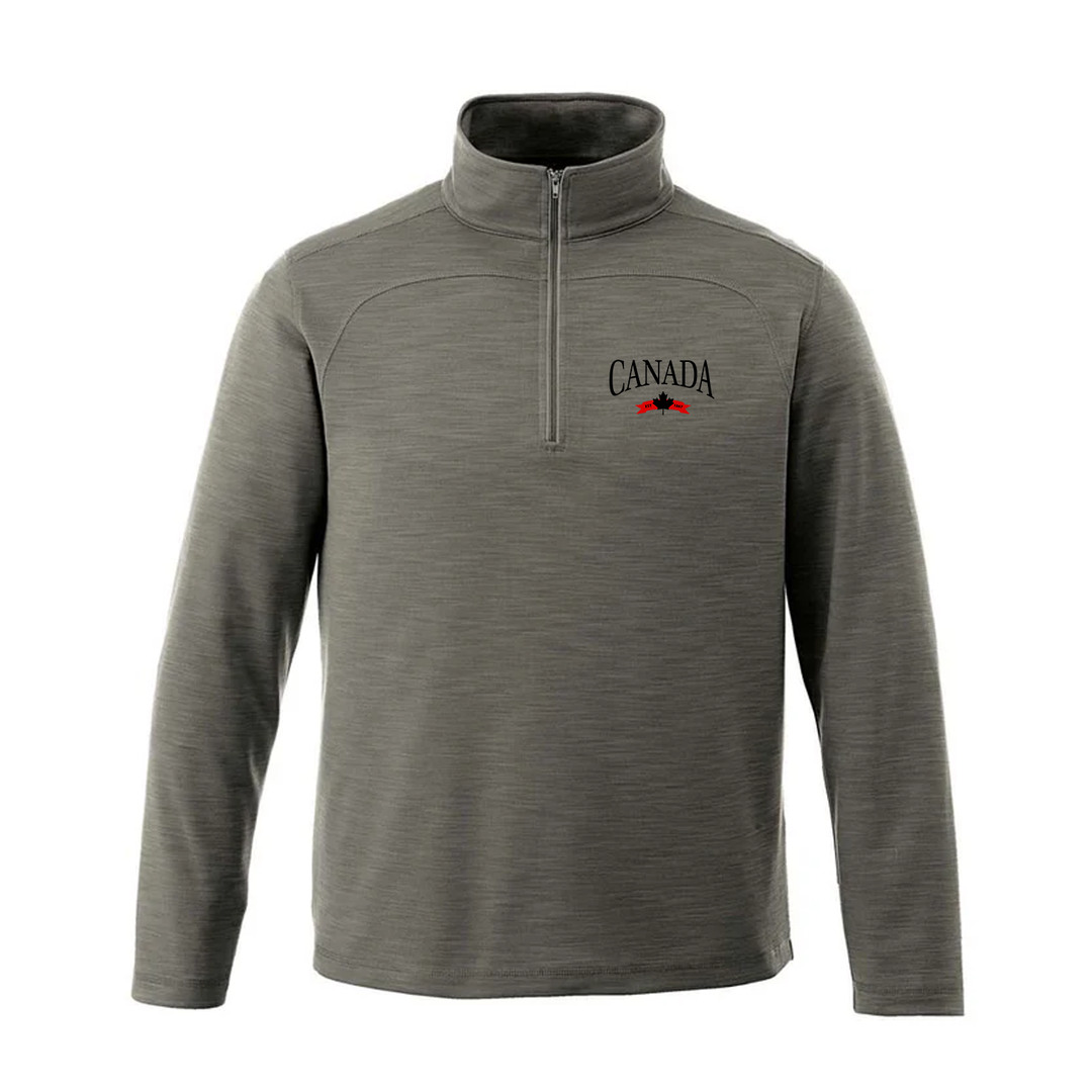 CANADA VARSITY EMBROIDERED PREMIUM ATHLETIC 1/4 ZIP (MENS)
