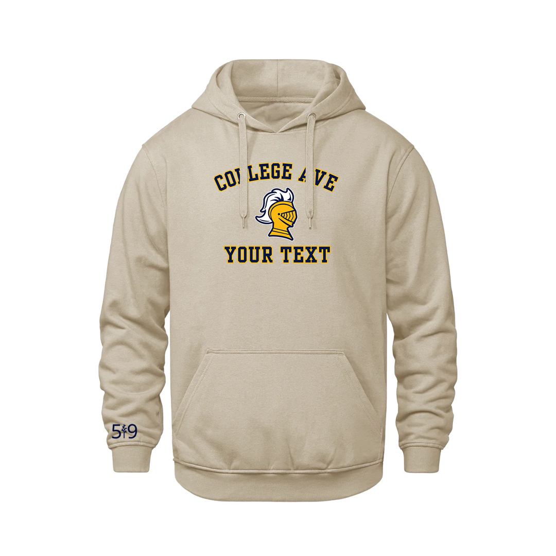 COLLEGE AVE CUSTOMIZABLE HOODIE (UNISEX)