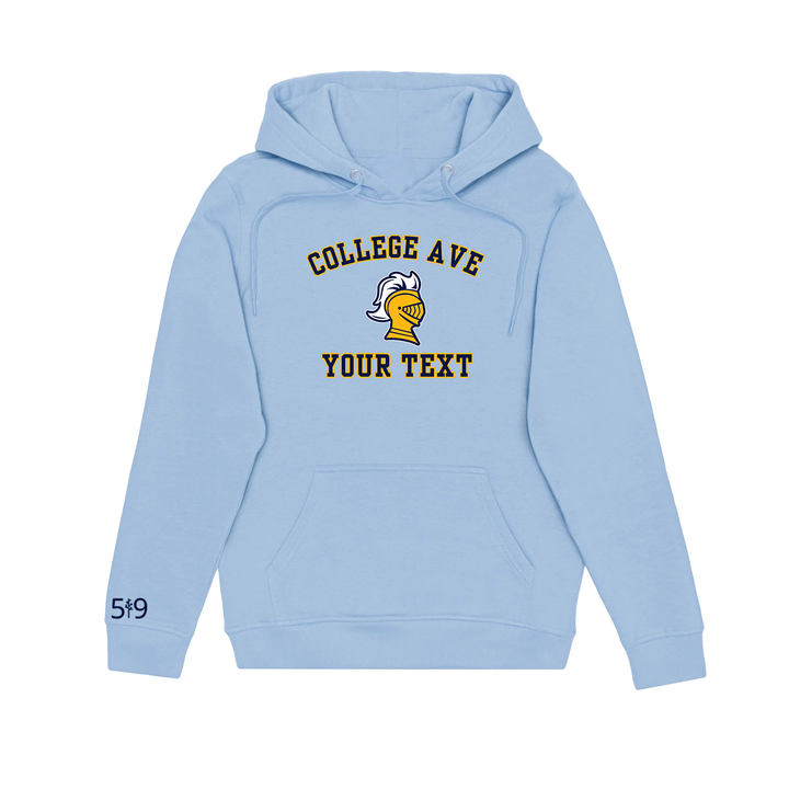 COLLEGE AVE CUSTOMIZABLE HOODIE (UNISEX)