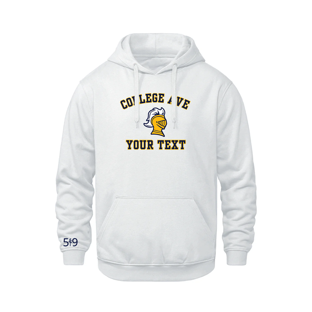 COLLEGE AVE CUSTOMIZABLE HOODIE (UNISEX)