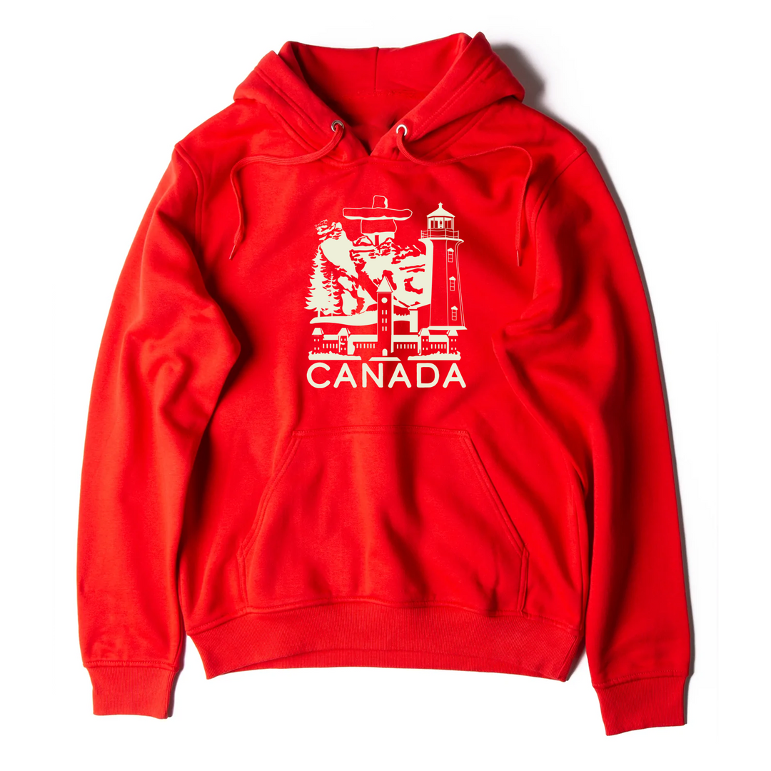 CANADIAN LANDMARKS HOODIE (UNISEX)