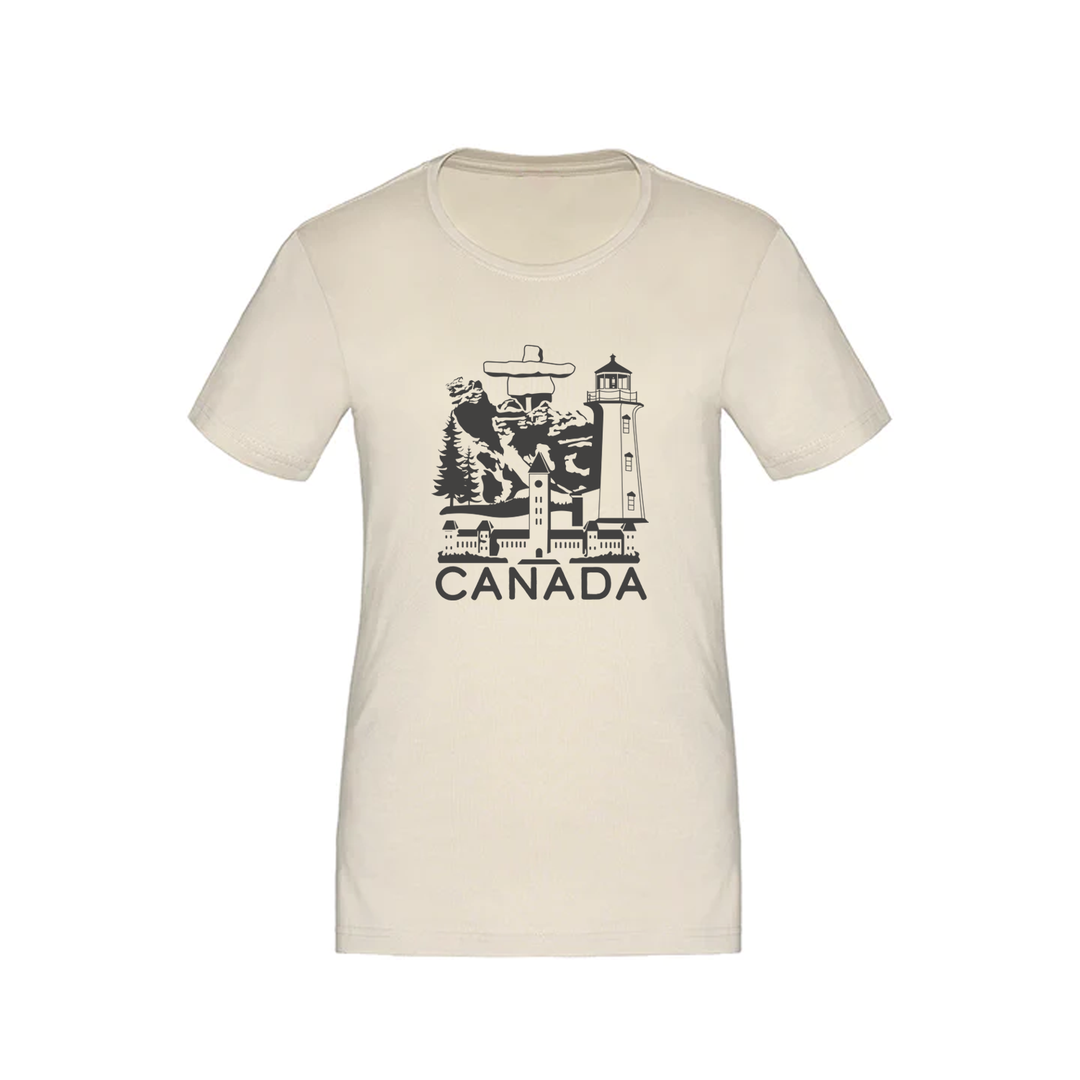CANADIAN LANDMARKS TEE (WOMENS)
