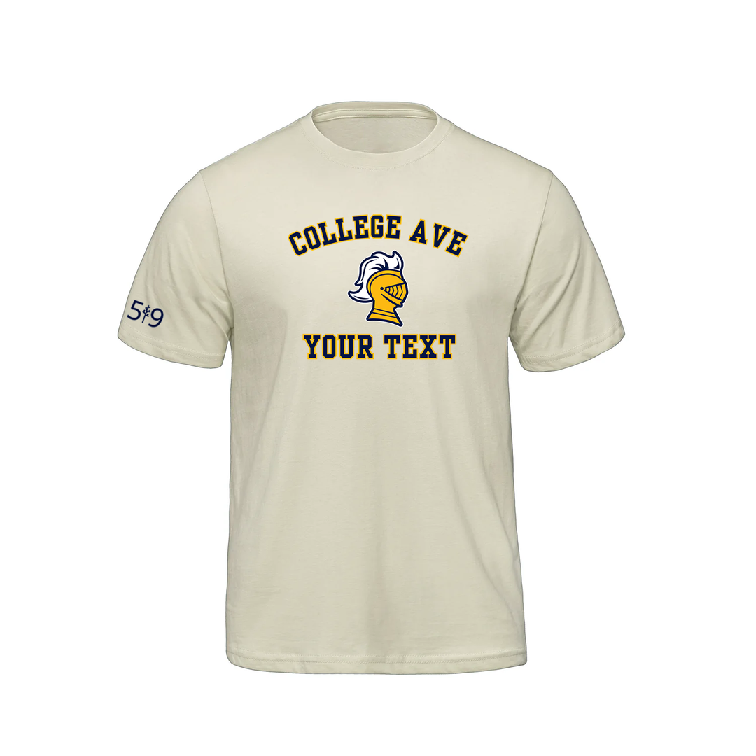 COLLEGE AVE CUSTOMIZABLE TEE (MENS)