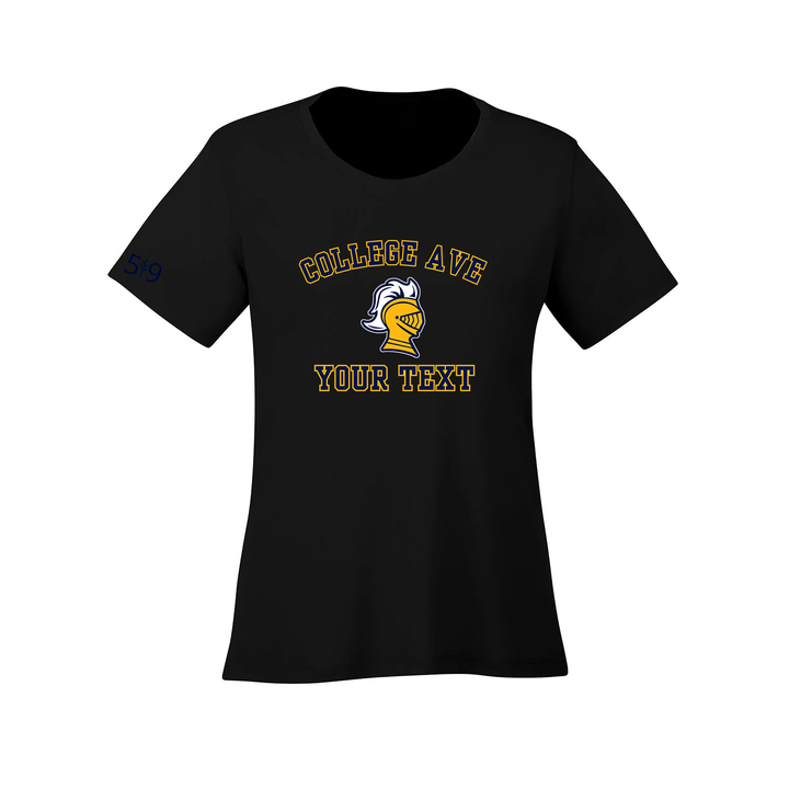 COLLEGE AVE CUSTOMIZABLE ATHLETIC TEE (WOMENS)
