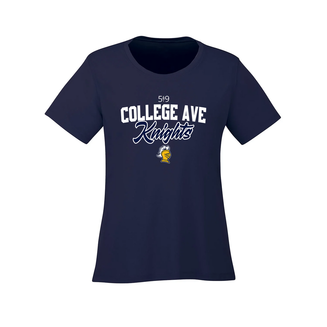 COLLEGE AVE KNIGHTS ATHLETIC TEE (WOMENS)