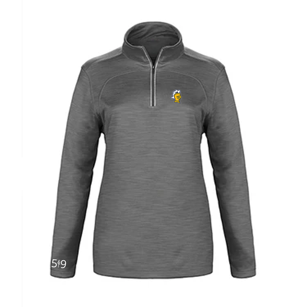 COLLEGE AVE EMBROIDERED PREMIUM ATHLETIC 1/4 ZIP (WOMENS)