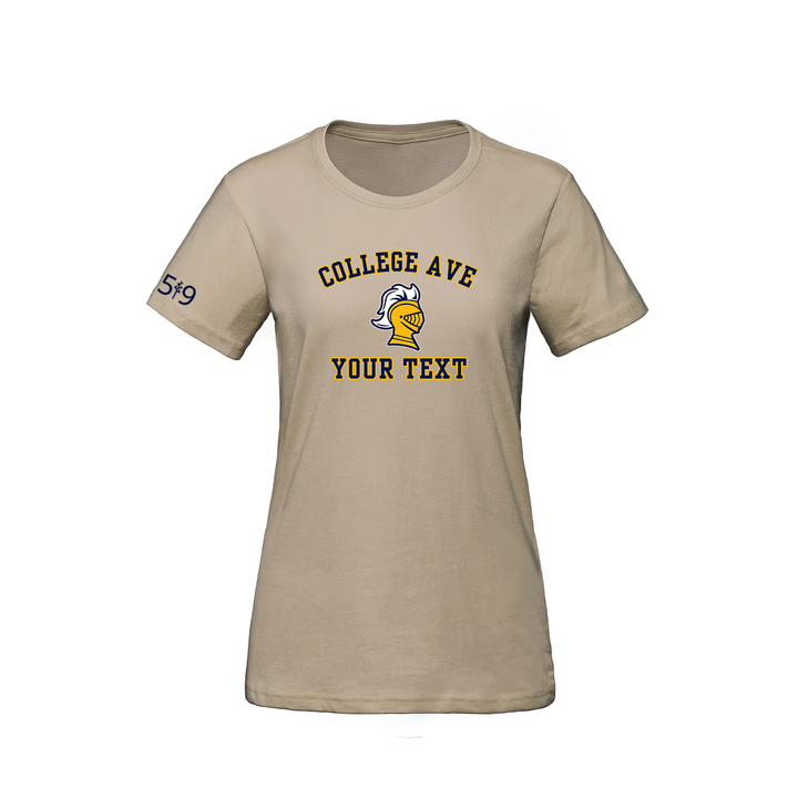 COLLEGE AVE CUSTOMIZABLE TEE (WOMENS)