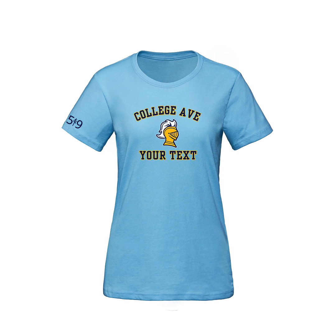 COLLEGE AVE CUSTOMIZABLE TEE (WOMENS)