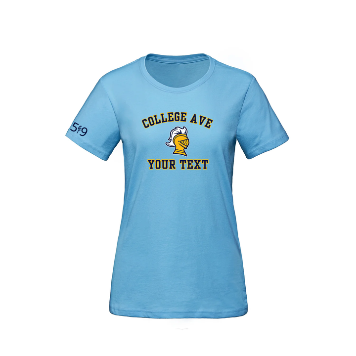 COLLEGE AVE CUSTOMIZABLE TEE (WOMENS)