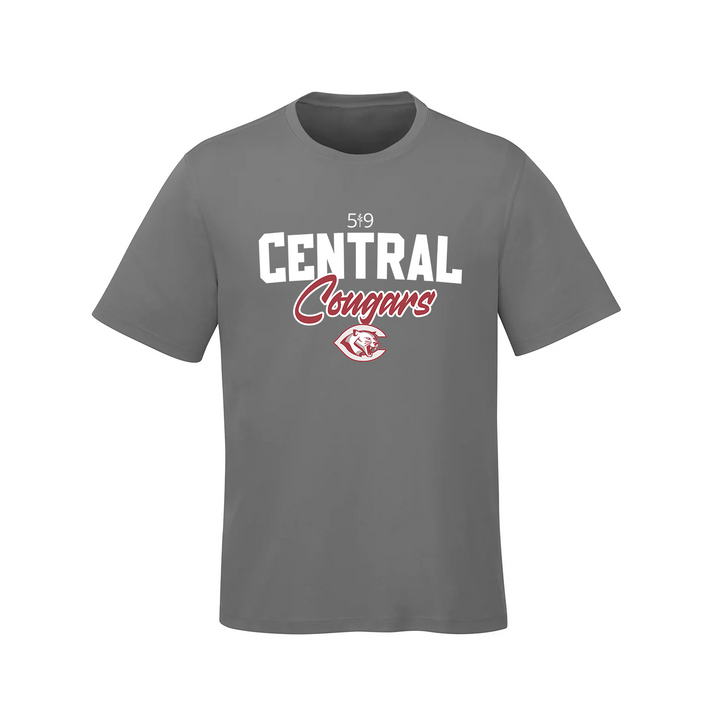 CENTRAL COUGARS ATHLETIC TEE (MENS)