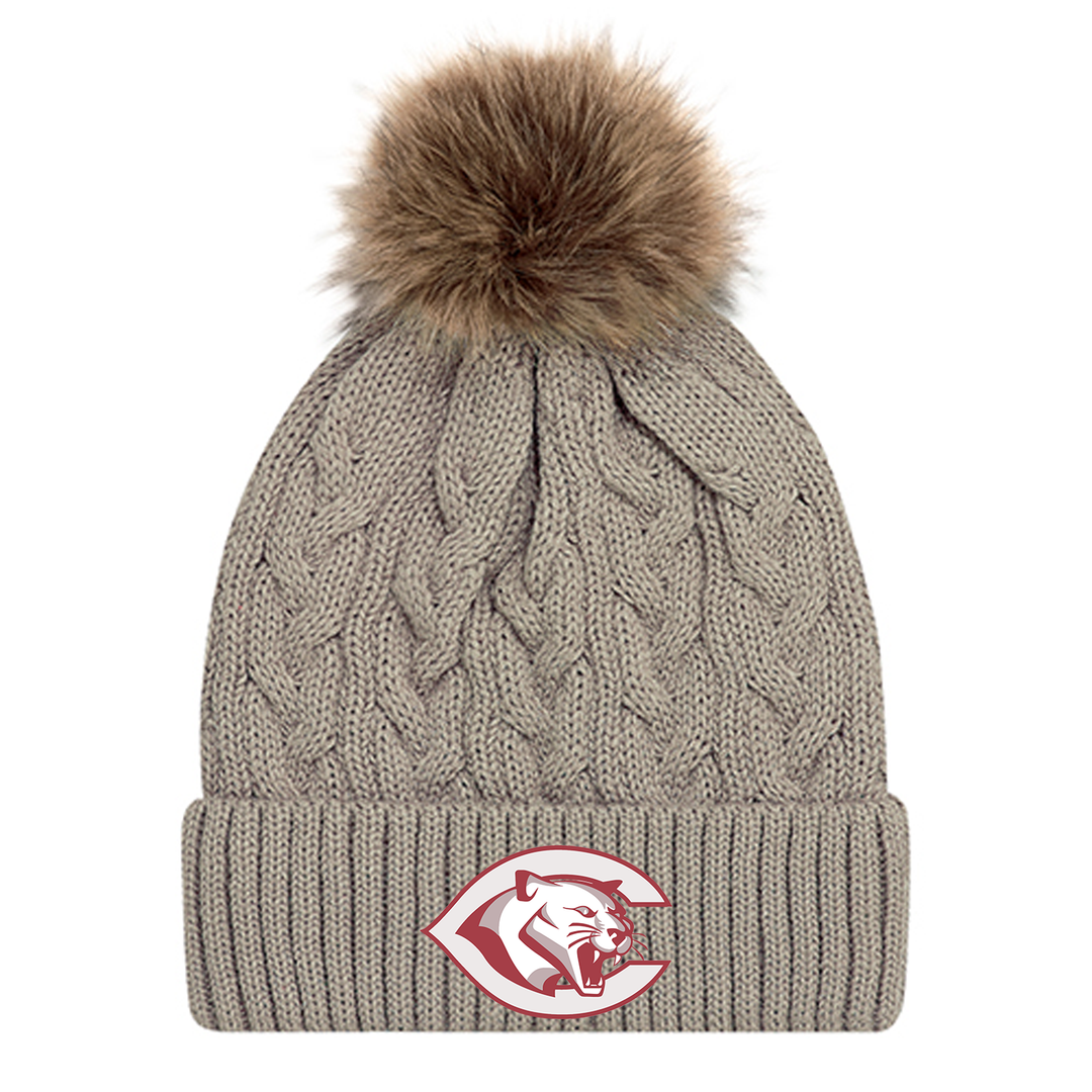 CENTRAL P.S. EMBROIDERED FAUX FUR TOQUE