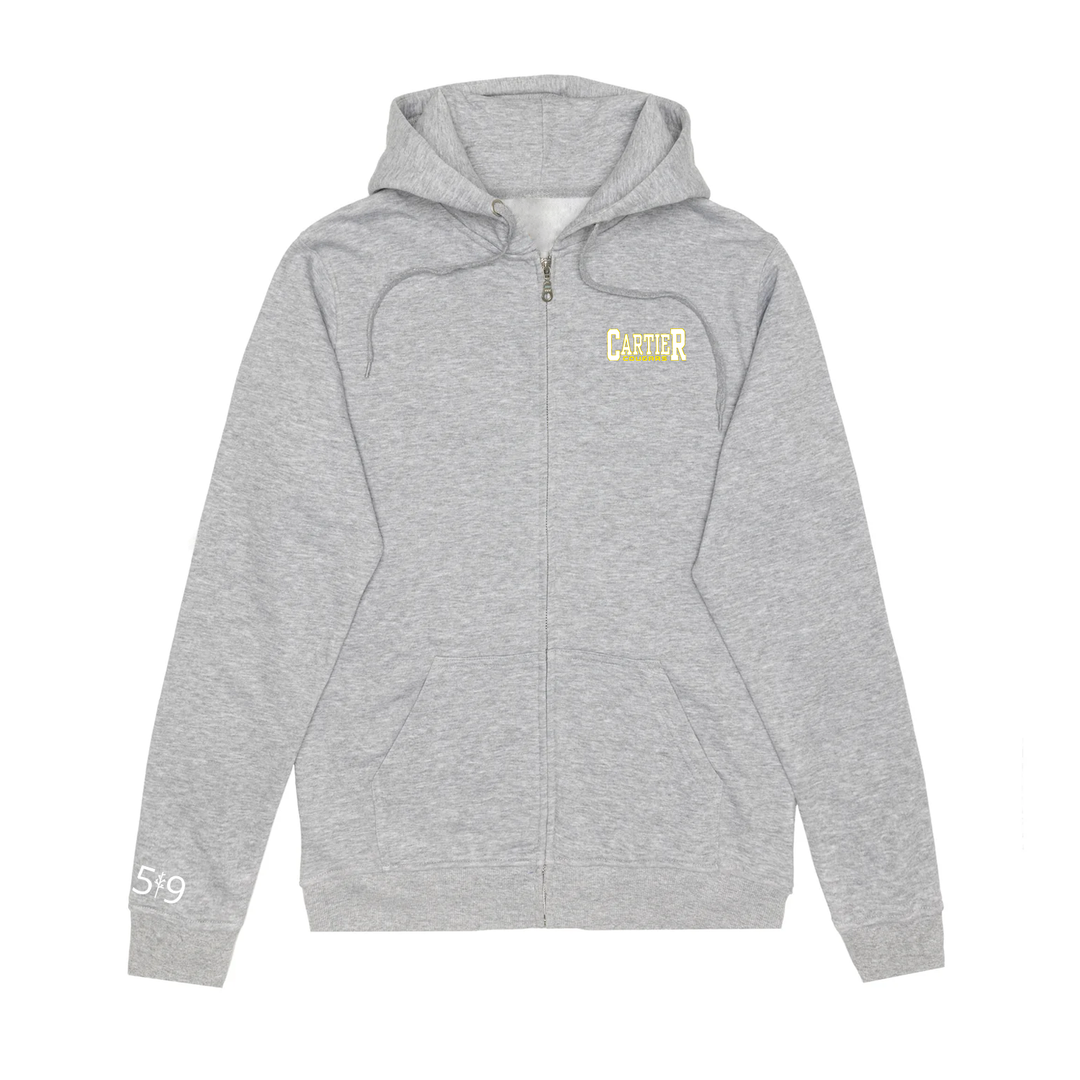COUGARS EMBROIDERED ZIP-UP (UNISEX)
