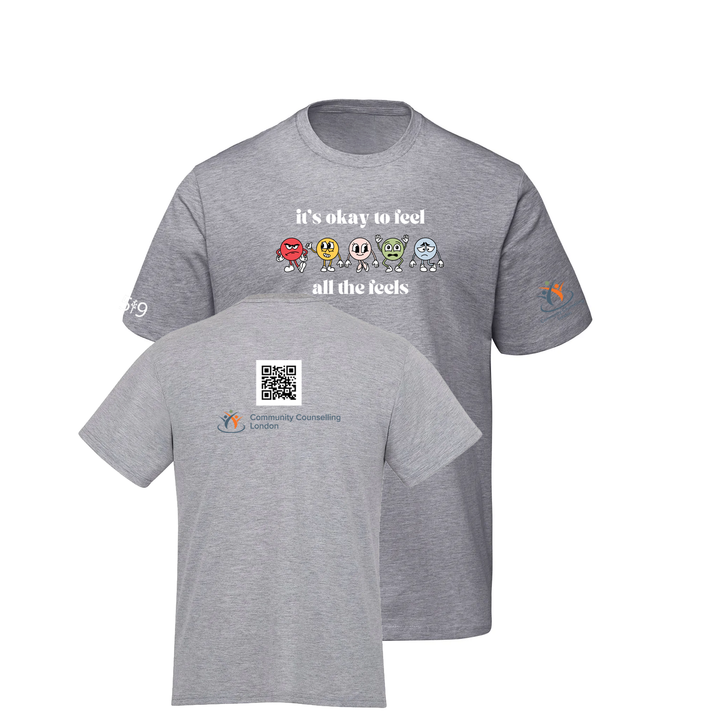 COMMUNITY COUNSELLING ALL THE FEELS TEE (MENS)