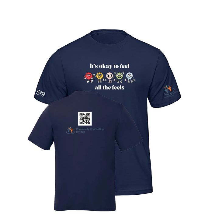 COMMUNITY COUNSELLING ALL THE FEELS TEE (MENS)