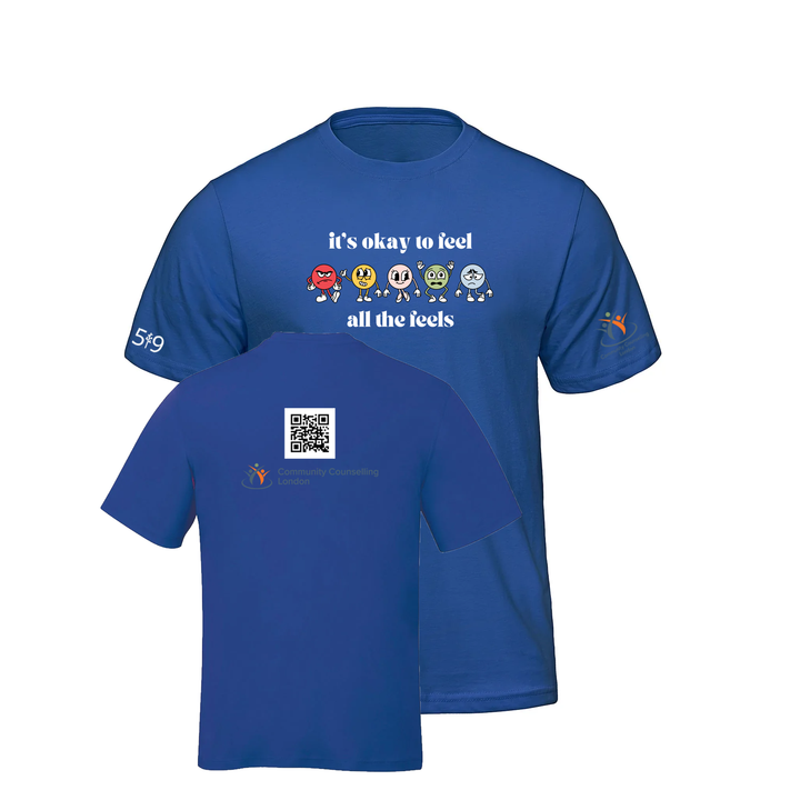 COMMUNITY COUNSELLING ALL THE FEELS TEE (MENS)