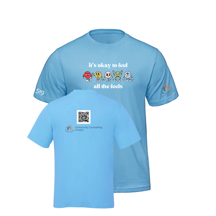 COMMUNITY COUNSELLING ALL THE FEELS TEE (MENS)
