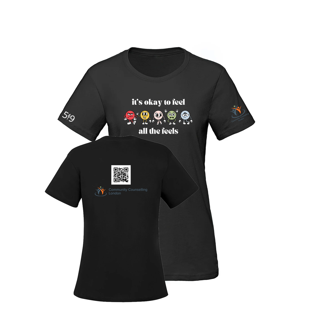 COMMUNITY COUNSELLING ALL THE FEELS TEE (WOMENS)