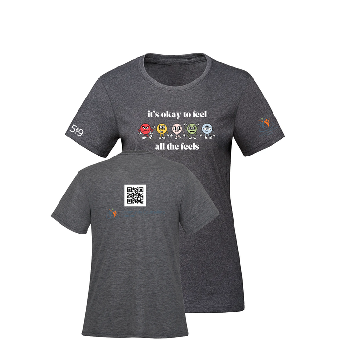 COMMUNITY COUNSELLING ALL THE FEELS TEE (WOMENS)