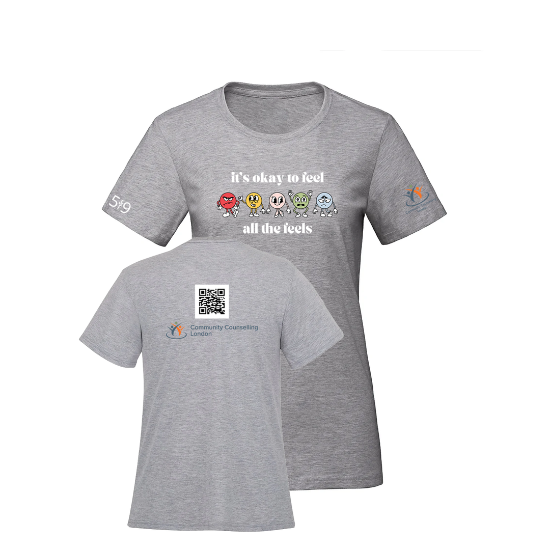 COMMUNITY COUNSELLING ALL THE FEELS TEE (WOMENS)