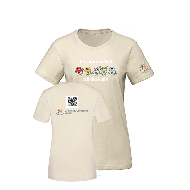 COMMUNITY COUNSELLING ALL THE FEELS TEE (WOMENS)
