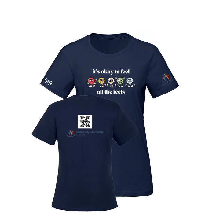 COMMUNITY COUNSELLING ALL THE FEELS TEE (WOMENS)
