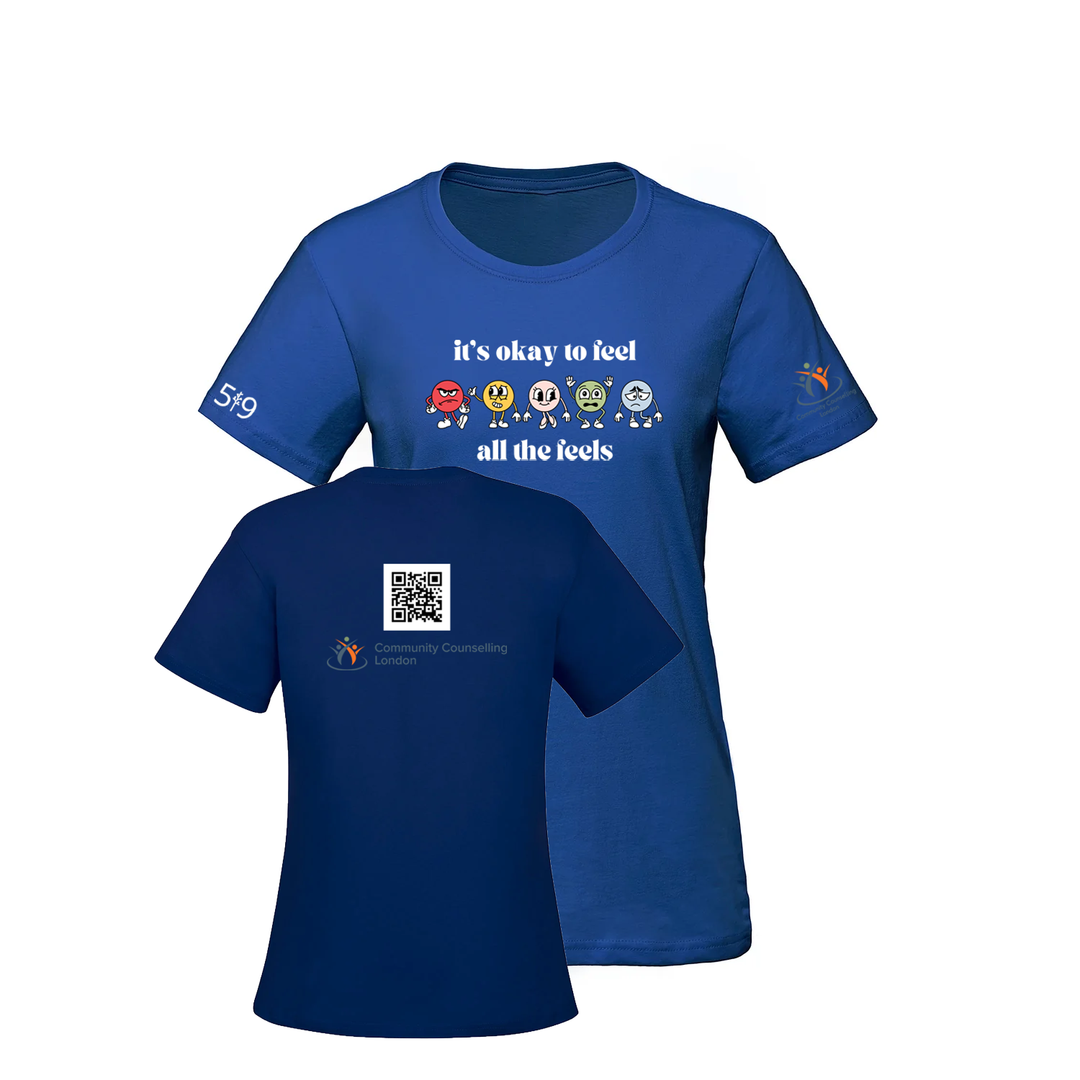 COMMUNITY COUNSELLING ALL THE FEELS TEE (WOMENS)