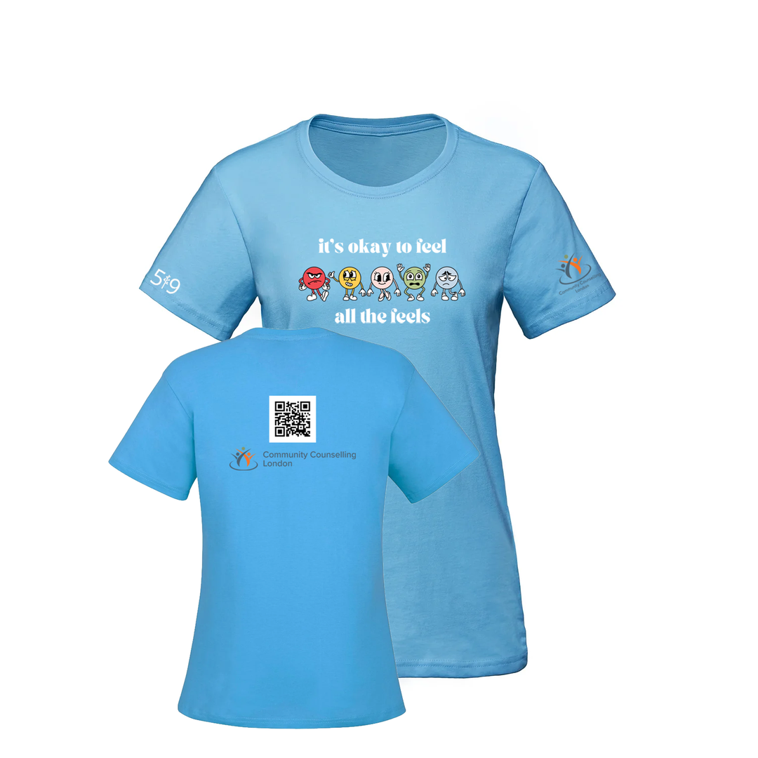 COMMUNITY COUNSELLING ALL THE FEELS TEE (WOMENS)