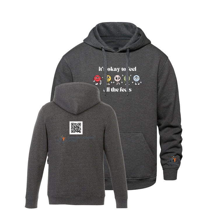 COMMUNITY COUNSELLING ALL THE FEELS HOODIE (UNISEX)
