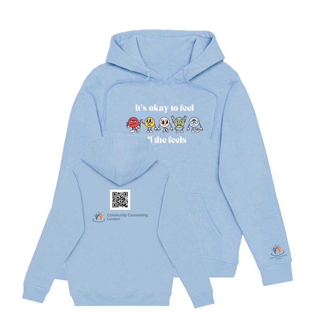 COMMUNITY COUNSELLING ALL THE FEELS HOODIE (UNISEX)