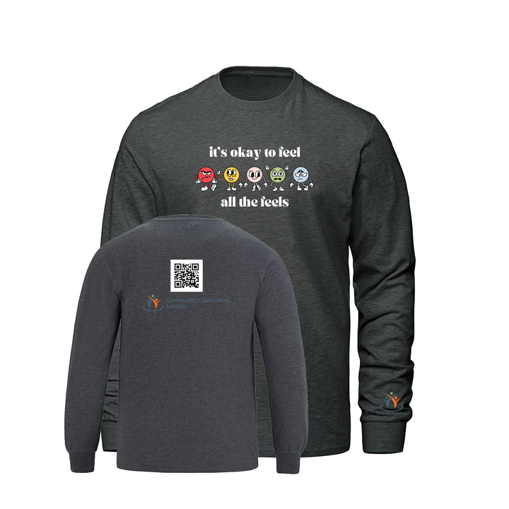 COMMUNITY COUNSELLING ALL THE FEELS LONG SLEEVE (MENS)