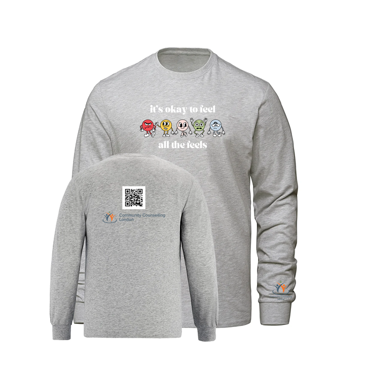 COMMUNITY COUNSELLING ALL THE FEELS LONG SLEEVE (MENS)