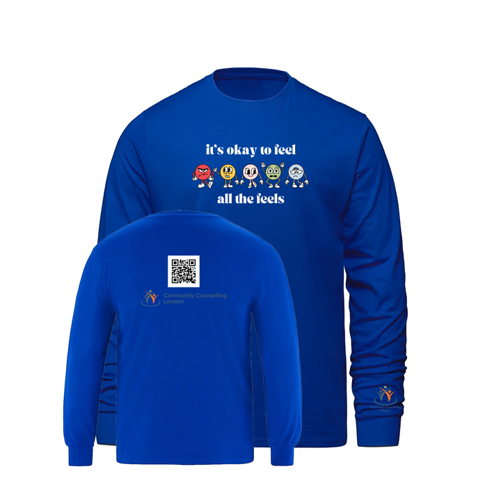 COMMUNITY COUNSELLING ALL THE FEELS LONG SLEEVE (MENS)