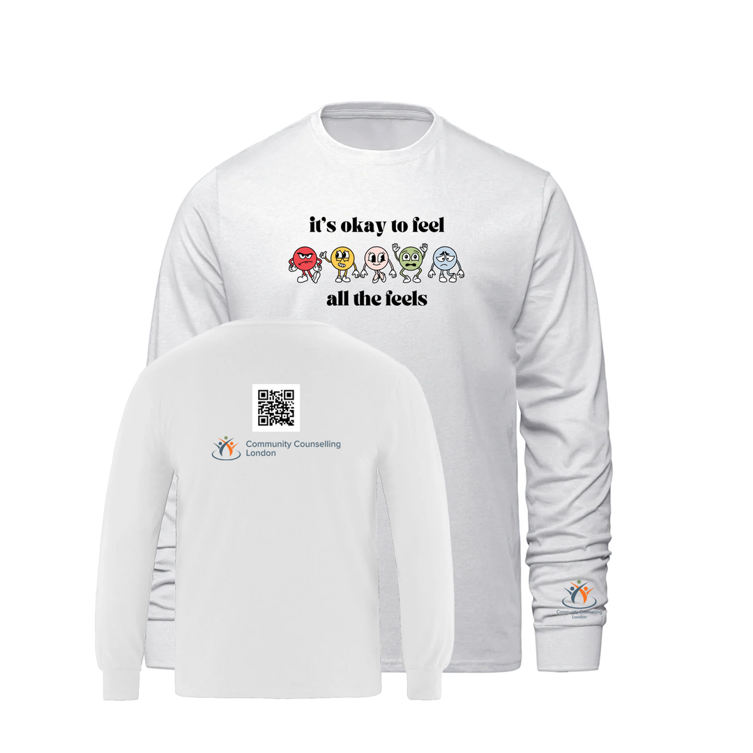 COMMUNITY COUNSELLING ALL THE FEELS LONG SLEEVE (MENS)