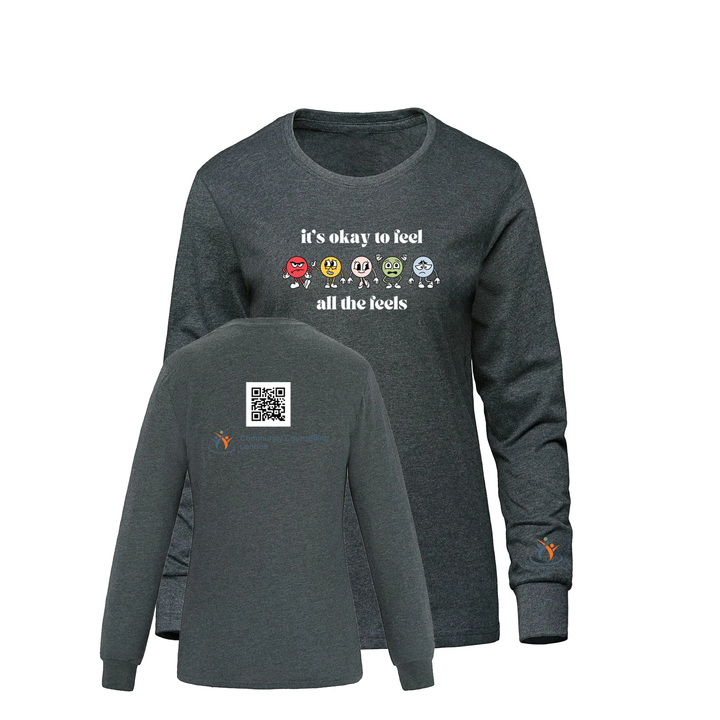 COMMUNITY COUNSELLING ALL THE FEELS LONG SLEEVE (WOMENS)