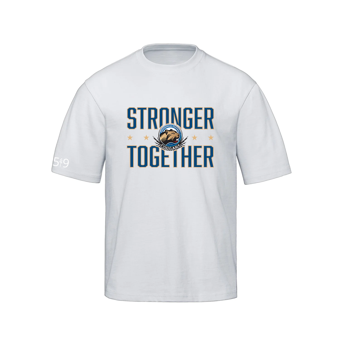CENTENNIAL CENTRAL STRONGER TOGETHER OVERSIZED TEE (UNISEX)