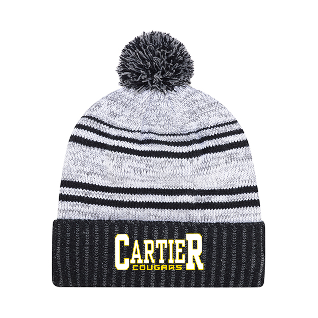 CARTIER EMBROIDERED POM-POM TOQUE