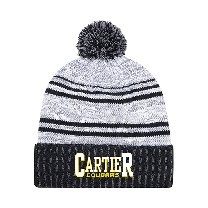 CARTIER EMBROIDERED POM-POM TOQUE