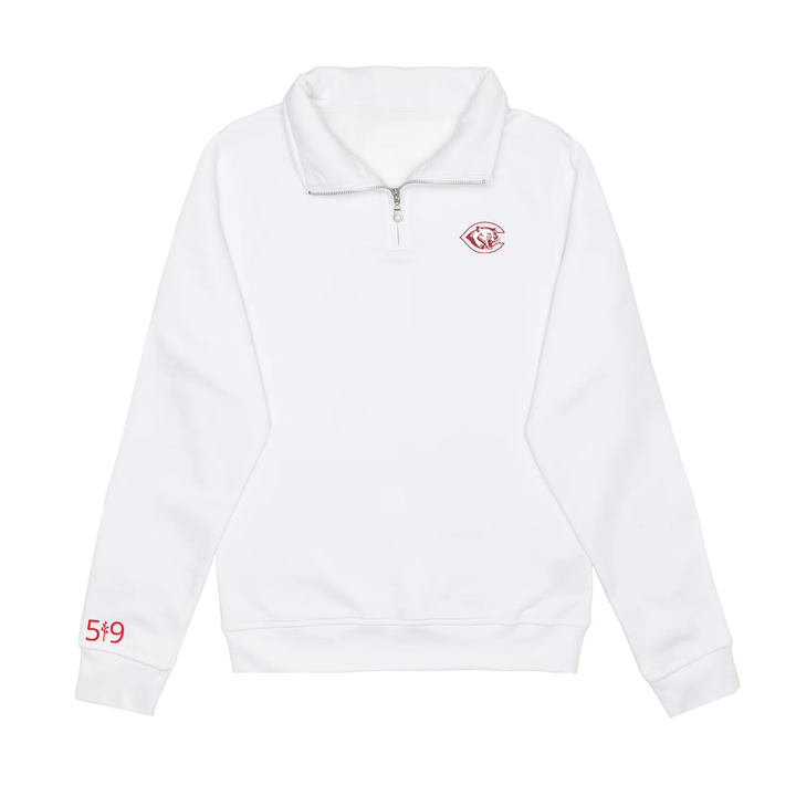 CENTRAL P.S. EMBROIDERED 1/4 ZIP (UNISEX)