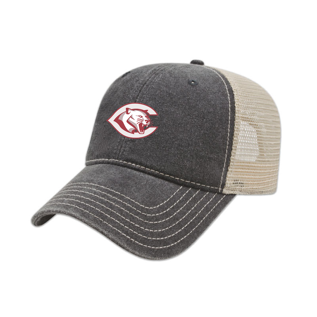 CENTRAL P.S. EMBROIDERED VINTAGE TRUCKER CAP