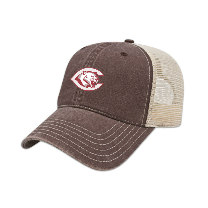 CENTRAL P.S. EMBROIDERED VINTAGE TRUCKER CAP