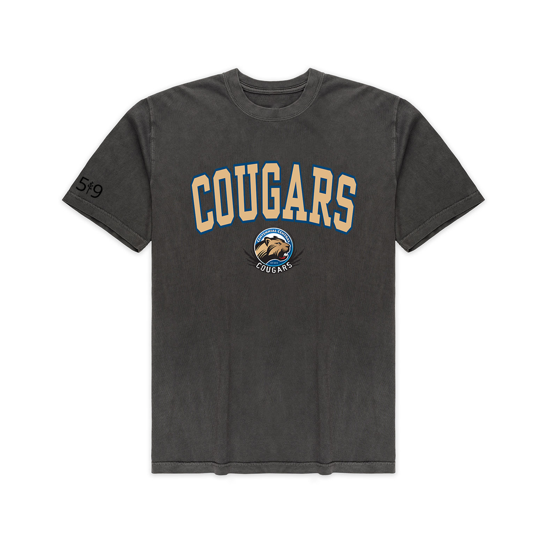COUGARS VARSITY VINTAGE TEE (UNISEX)
