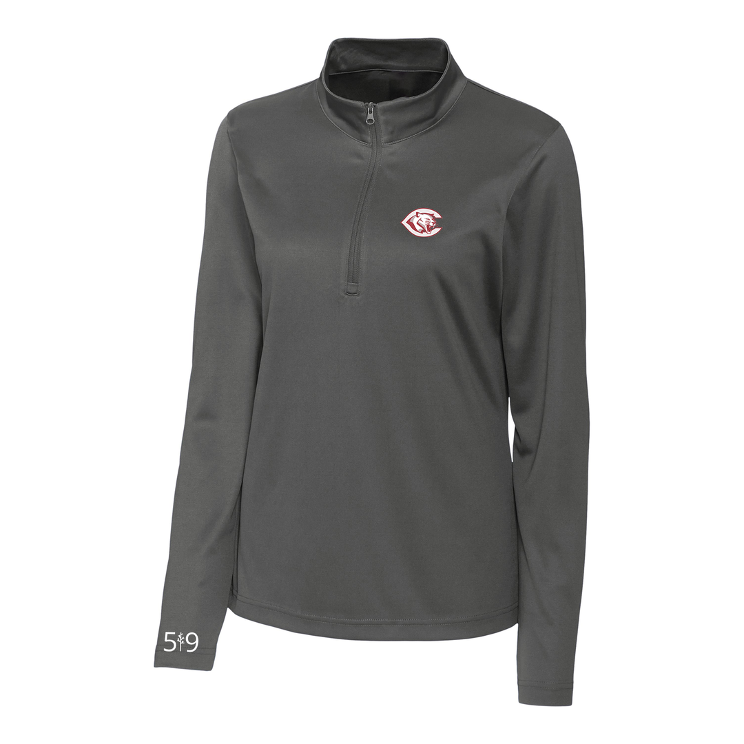 CENTRAL P.S. EMBROIDERED ATHLETIC 1/4 ZIP (WOMENS)