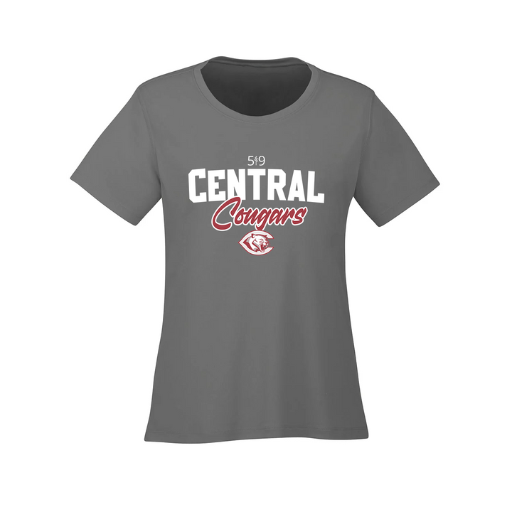 CENTRAL COUGARS ATHLETIC TEE (WOMENS)