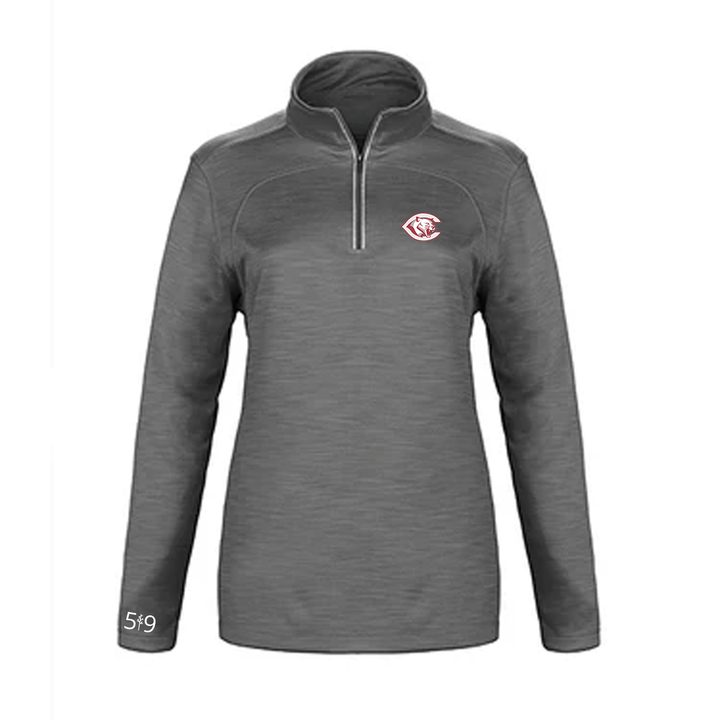 CENTRAL P.S. EMBROIDERED PREMIUM ATHLETIC 1/4 ZIP (WOMENS)