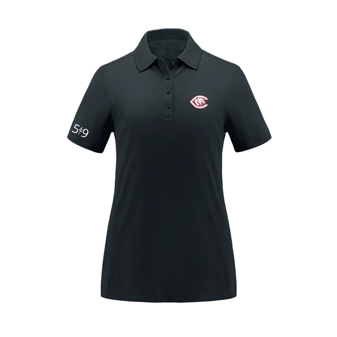 CENTRAL P.S. EMBROIDERED PIQUE POLO (WOMENS)