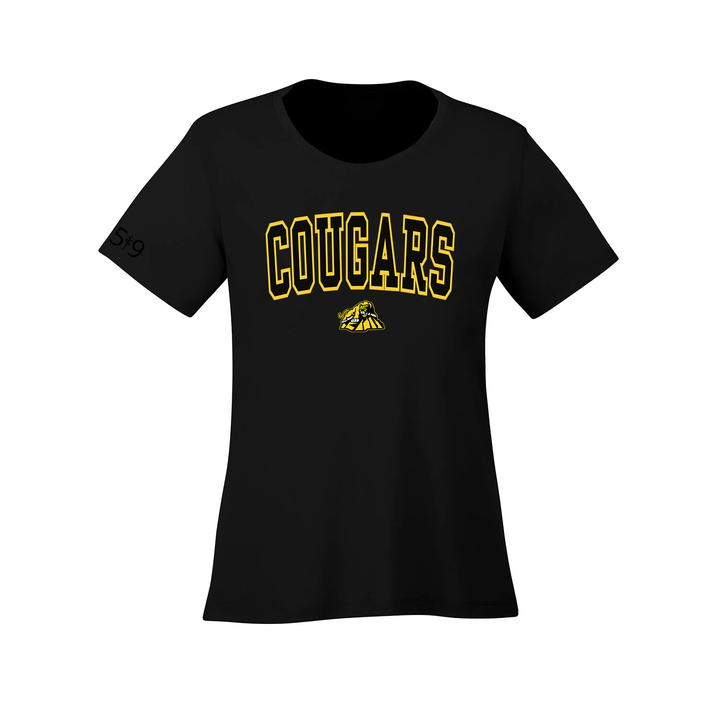 CARTIER COUGARS VARSITY ATHLETIC TEE (WOMENS)