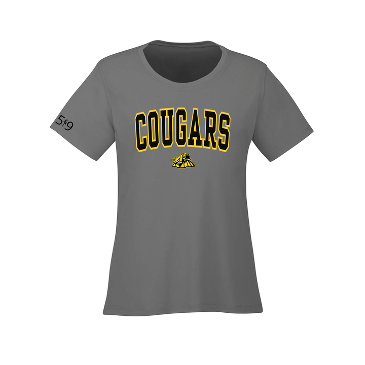 CARTIER COUGARS VARSITY ATHLETIC TEE (WOMENS)